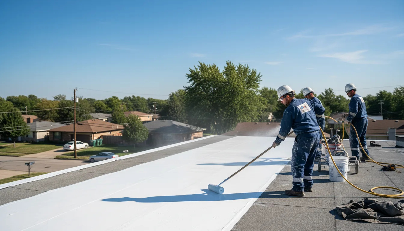 Commercial roof coating in Cedarville, OH near me
